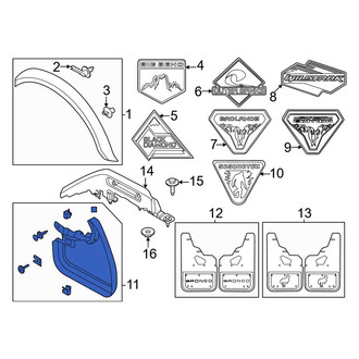 Ford OE - Front Mud Flap Kit