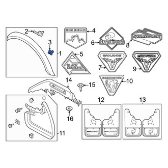 Ford OE - Fender Flare Clip