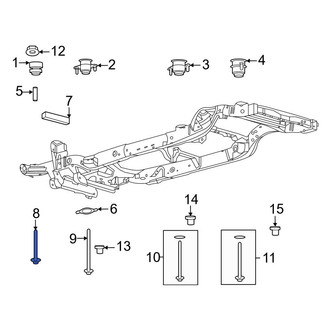 Ford OE - Front Body Mount Cushion Bolt