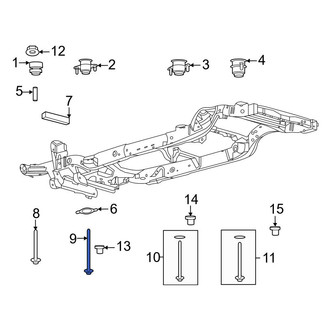 Ford OE - Center Front Body Mount Cushion Bolt