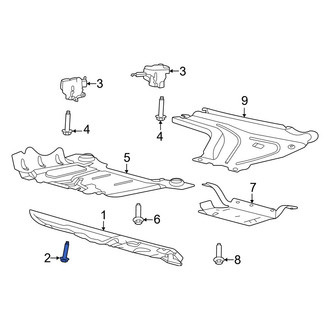 Ford OE - Powertrain Skid Plate Bolt