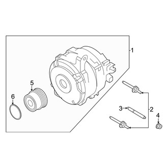 Ford OE - Electrical - Alternator (Base / Badlands / Big Bend / Heritage Edition / Outer Banks 2.3L)