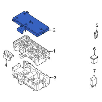 Ford OE - Upper Fuse and Relay Center Cover