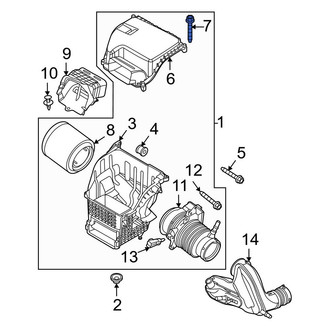 Ford OE - Engine Air Intake Hose Screw