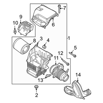 Ford OE - Engine - Air Intake (Base / Badlands / Big Bend / Black Diamond / Outer Banks 2.3L)
