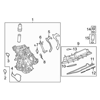 Ford OE - Engine - Valve & Timing Covers (2.7L)