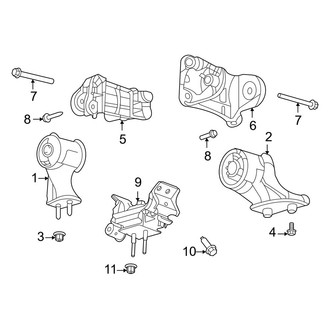 Ford OE - Engine & Transmission Mounting (2.7L)