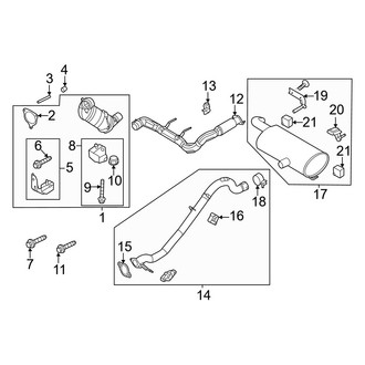 Ford OE - Exhaust System - Exhaust Components (2.3L)