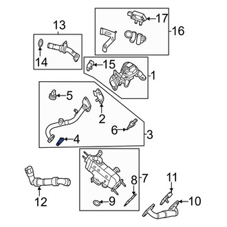 Ford OE - Exhaust Gas Recirculation (EGR) Tube Gasket