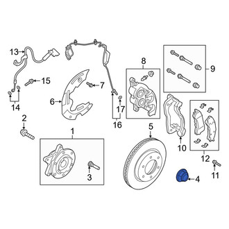 Ford OE - Front CV Joint Nut