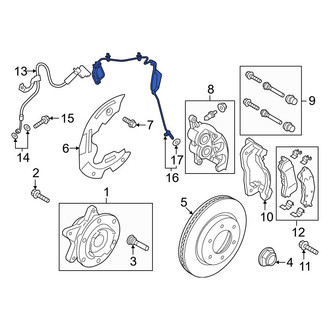 Ford OE - Rear ABS Wheel Speed Sensor