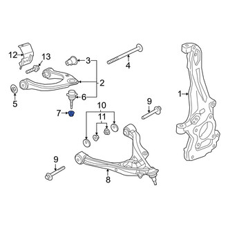 Ford OE - Suspension Ball Joint Nut & Washer