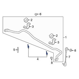 Ford OE - Suspension Stabilizer Bar Bracket Bolt