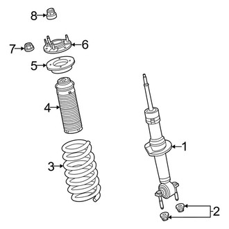 Ford OE - Front Suspension - Shocks & Components (W/O Bilstein Shocks)