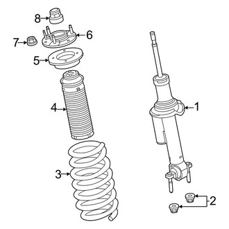 Ford OE - Front Suspension - Shocks & Components (With Bilstein Shocks, With Sasquatch Package)