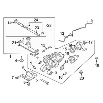Ford OE - Front Suspension - Carrier & Components (W/O Axle Disconnect)