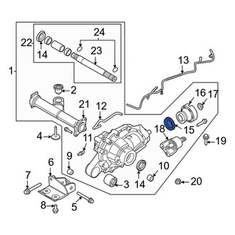 Ford OE - Front Differential Pinion Seal