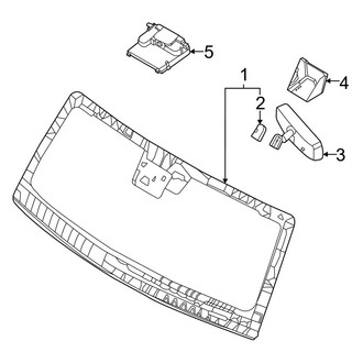 Ford OE - Windshield - Glass