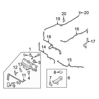 Ford OE - Windshield - Washer Components