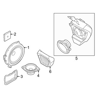Ford OE - Instrument Panel - Sound System (6 Speaker, Audio Speakers), (4 Doors)