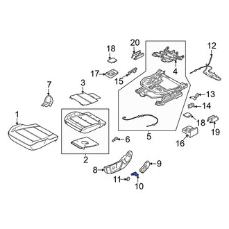 Ford OE - Front Left Seat Height Adjuster Handle