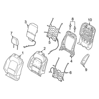 Ford OE - Seats & Tracks - Driver Seat Components (Seat Back)
