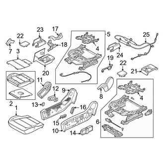 Ford OE - Seats & Tracks - Passenger Seat Components (Seat Cushion)
