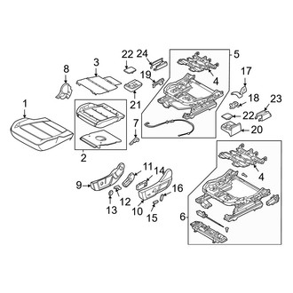Ford OE - Seats & Tracks - Driver Seat Components (Seat Cushion)