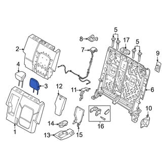 Ford OE - Rear Center Headrest