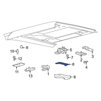 Ford OE - Right Convertible Top Latch Bracket