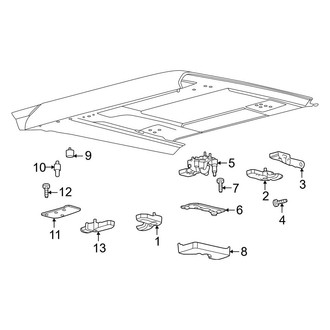 Ford OE - Hard Top Roof (Installation Parts, W/O Opening Panel), (2 Doors)