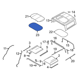 Ford OE - Front Left Outer Roof Panel Weatherstrip
