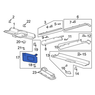 Ford OE - Left Sun Visor