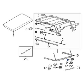 Ford OE - Left Roof Bow Bracket
