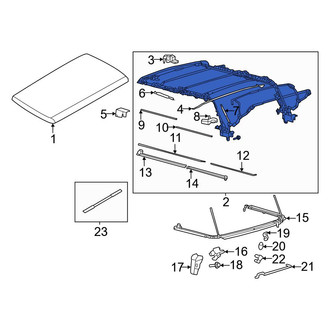 Ford OE - Convertible Top Housing Support