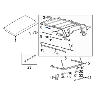 Ford OE - Convertible Top Hydraulic Cylinder