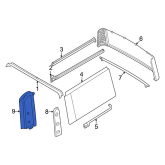 Ford OE - Left Inner Body C-Pillar Molding
