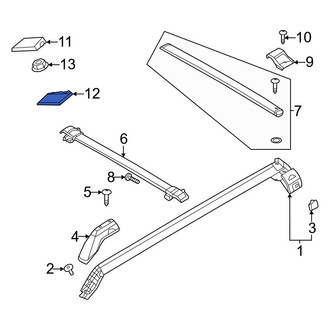 Ford OE - Left Roof Molding Bracket