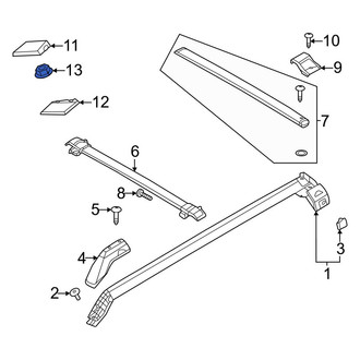 Ford OE - Upper Roof Molding Nut
