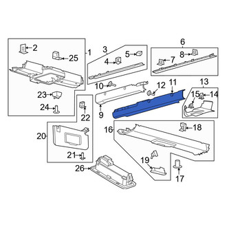 Ford OE - Rear Right Inner Roof Opening Trim