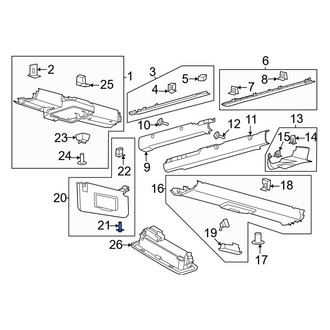Ford OE - Sun Visor Screw