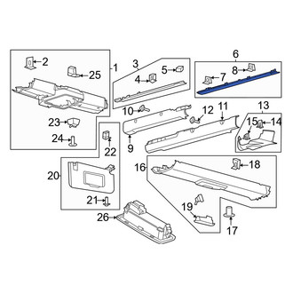 Ford OE - Rear Left Outer Roof Opening Trim