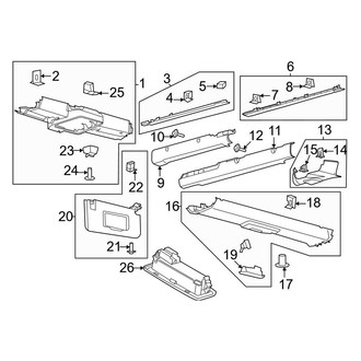 Ford OE - Roof - Interior Trim (4 Doors)