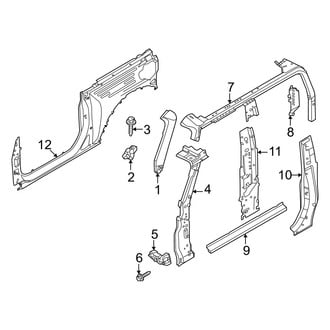 Ford OE - Pillars, Rocker & Floor - Hinge Pillar (2 Doors)