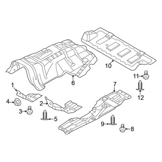 Ford OE - Pillars, Rocker & Floor - Under Cover & Splash Shields (2 Doors)