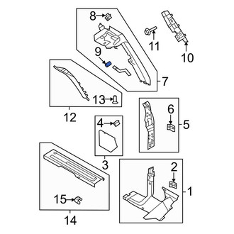 Ford OE - Center High Mount Stop Light Screw