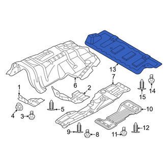 Ford OE - Rear Floor Pan Heat Shield