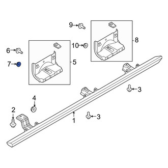 Ford OE - Running Board Nut