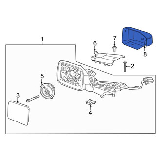 Ford OE - Front Left Outer Door Mirror Cover
