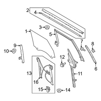Ford OE - Door - Glass & Hardware (2 Doors)